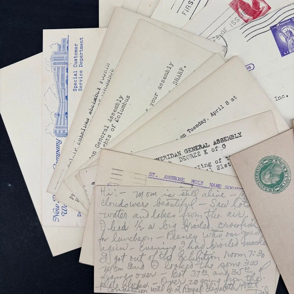 US Postal Stamp History Postmark Postcards Envelopes Antique Letters Ephemera